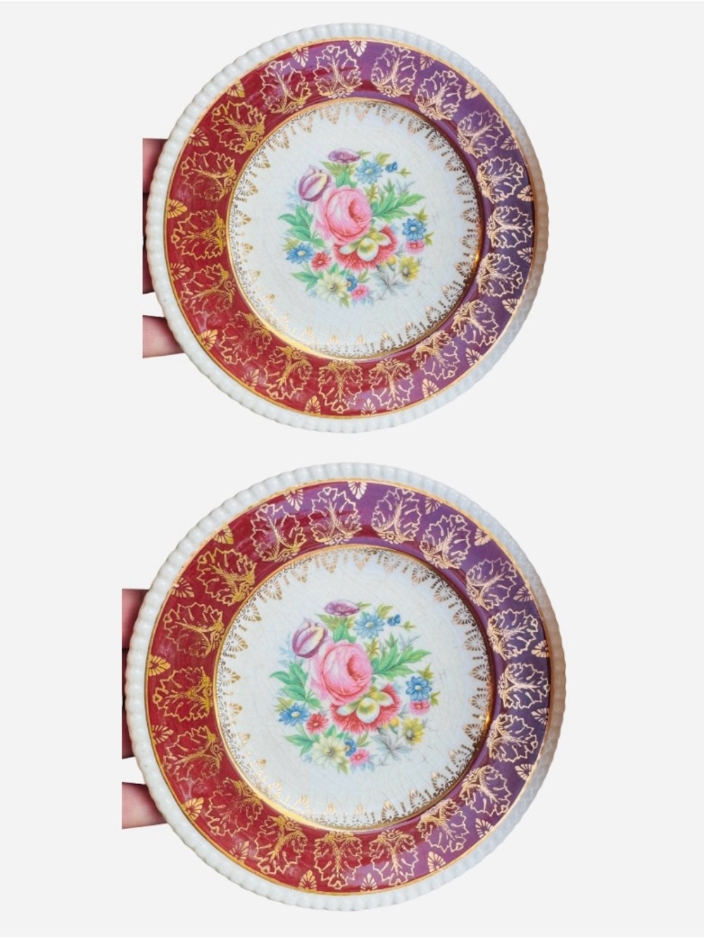 Vintage Solian Ware Simpson Potters Cobridge 777 Dessert Plates